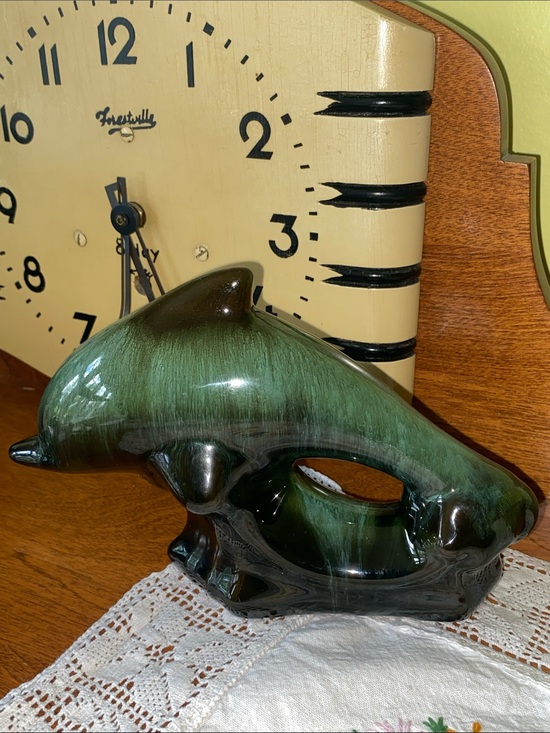 Blue Mountain Pottery Other - Vintage Blue Mountain Pottery BMP Jumping Dolphin Wave Figurine Made in Canada
